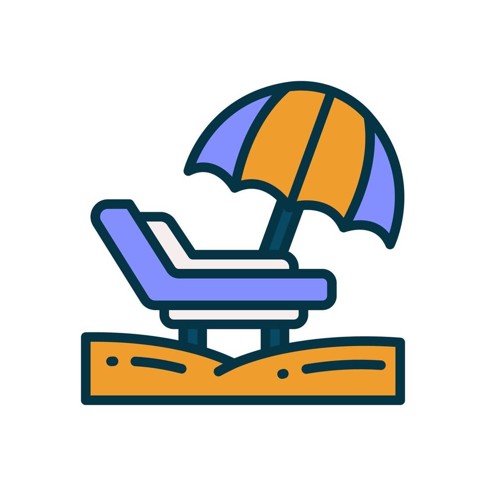 strand stol ikon för din hemsida, mobil, presentation, och logotyp design. vektor