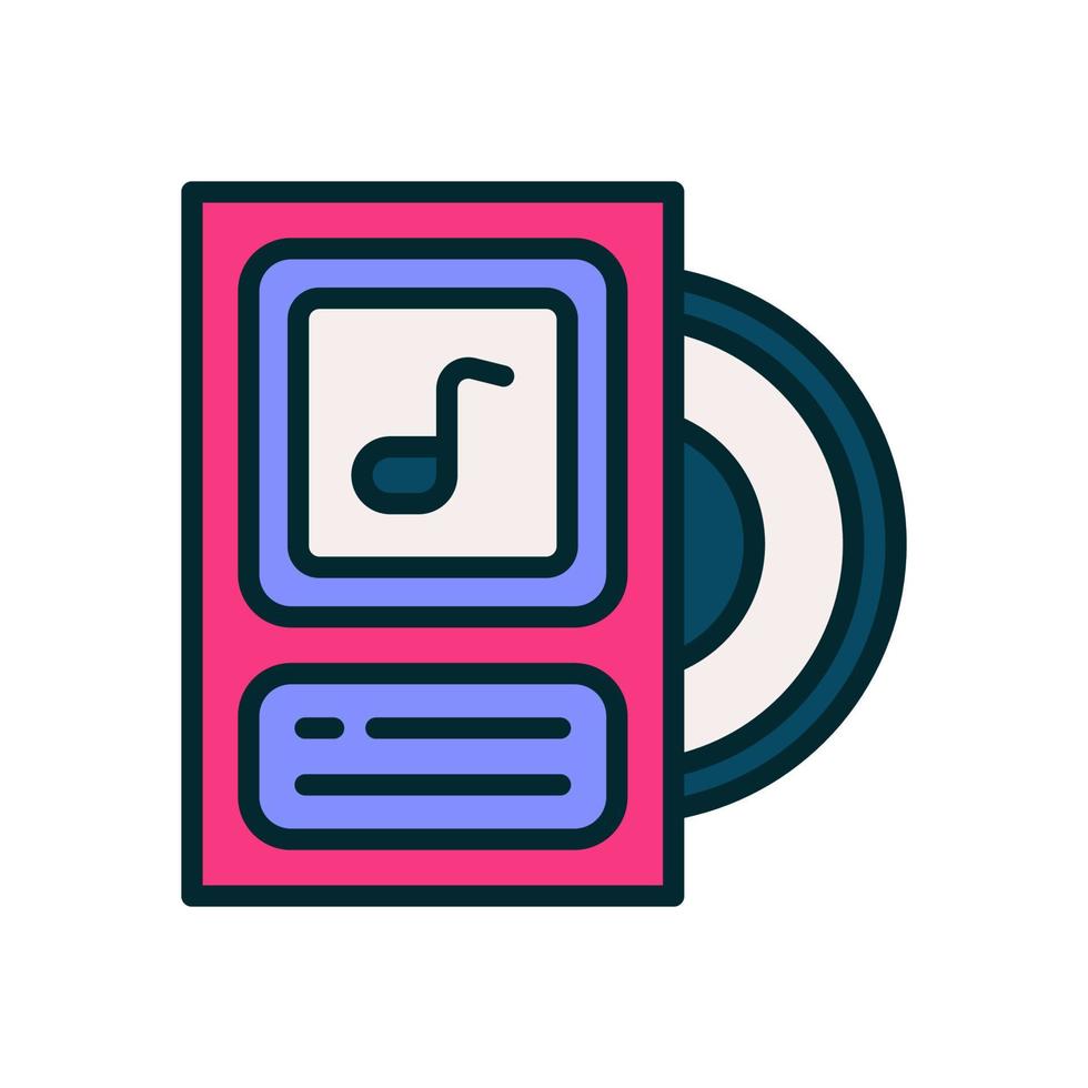 musik album ikon för din hemsida, mobil, presentation, och logotyp design. vektor