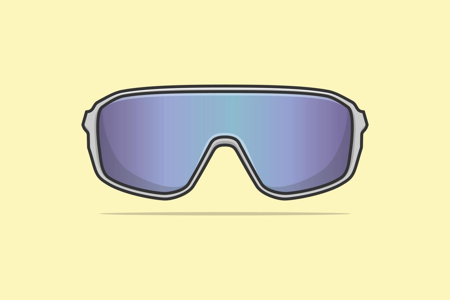 transparent Sommer- Party Sonnenbrille Vektor Illustration. Sommer- und Mode Objekte Symbol Konzept. Sommer- glänzend Sonnenbrille mit Schatten Vektor Design. modern modisch Hipster Brillen Logo Design.