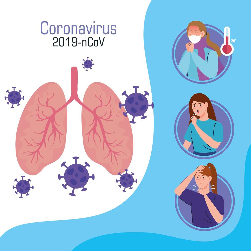 Infografik zur Coronavirus-Präventionskampagne vektor