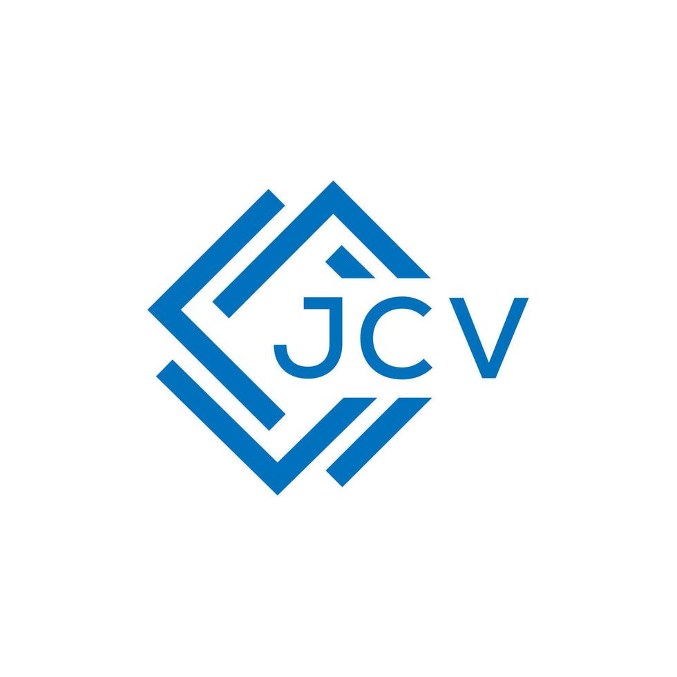 jcv Brief Logo Design auf Weiß Hintergrund. jcv kreativ Kreis Brief Logo Konzept. jcv Brief Design. vektor