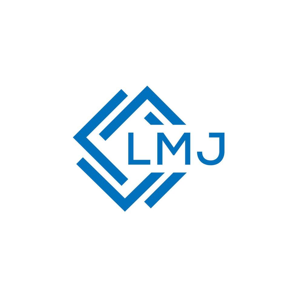 lmj brev logotyp design på vit bakgrund. lmj kreativ cirkel brev logotyp begrepp. lmj brev design. vektor