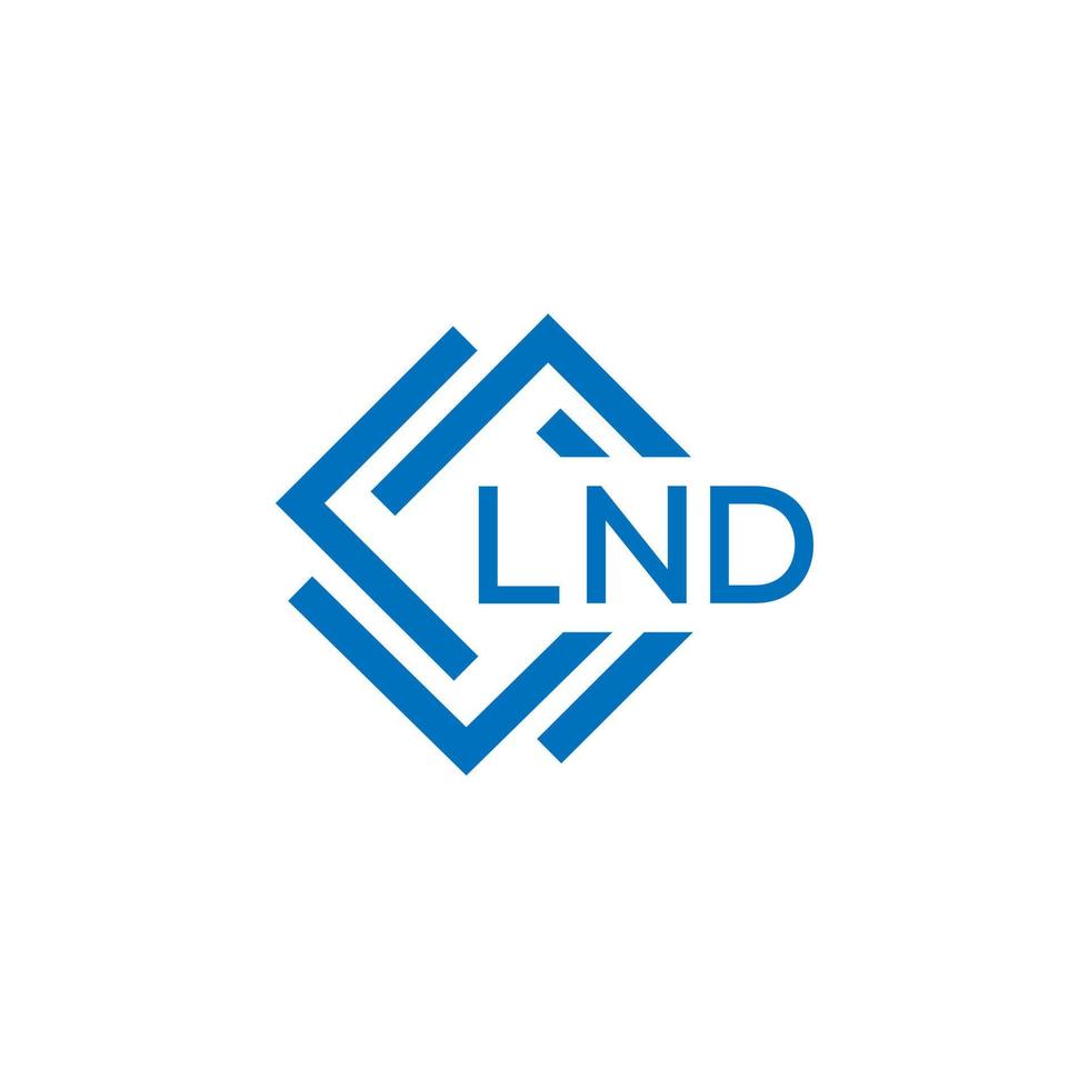 lnd brev logotyp design på vit bakgrund. lnd kreativ cirkel brev logotyp begrepp. lnd brev design. vektor