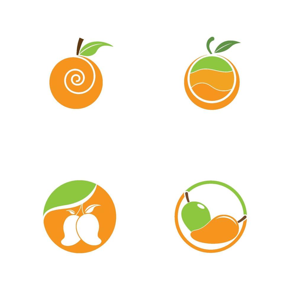 mango logotyp illustration vektor design