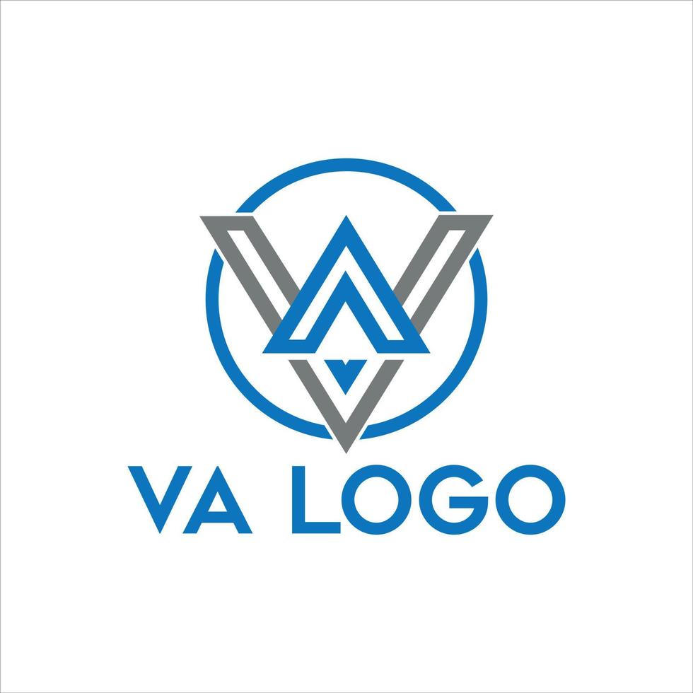 va brev vektor logotyp