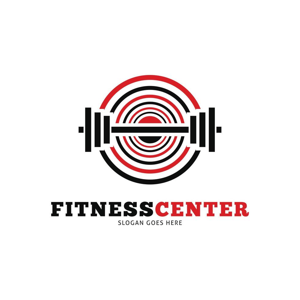 Fitness Center Symbol Vektor Logo Vorlage Illustration Design