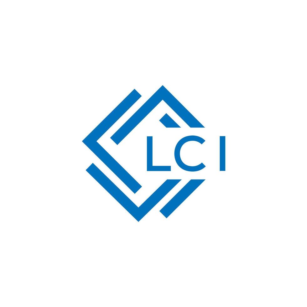 lci brev logotyp design på vit bakgrund. lci kreativ cirkel brev logotyp begrepp. lci brev design. vektor