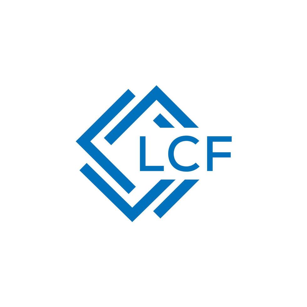 lcf kreativ Kreis Brief Logo Konzept. lcf Brief Design. vektor