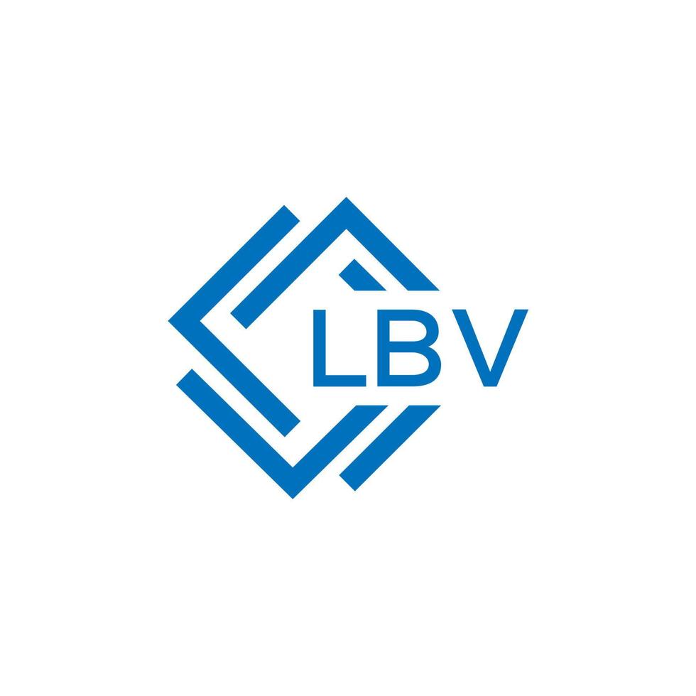 lbv brev logotyp design på vit bakgrund. lbv kreativ cirkel brev logotyp begrepp. lbv brev design. vektor