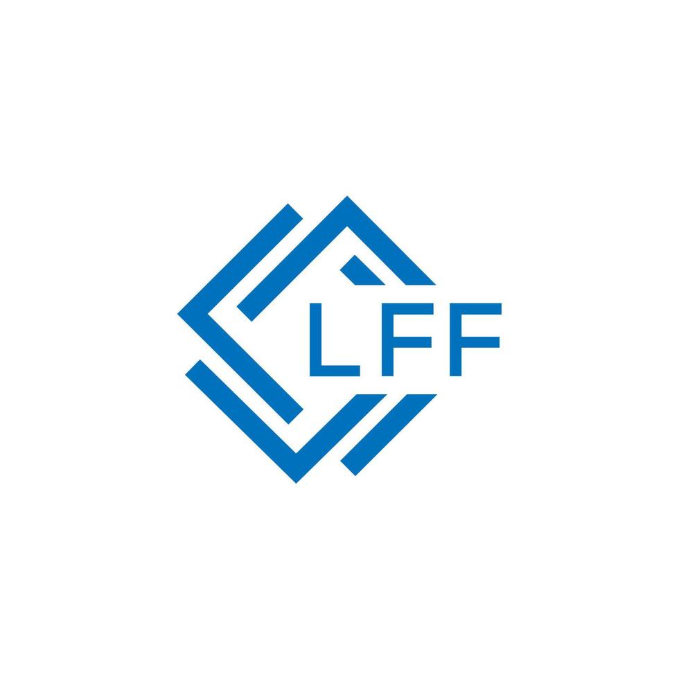 lff brev logotyp design på vit bakgrund. lff kreativ cirkel brev logotyp begrepp. lff brev design. vektor