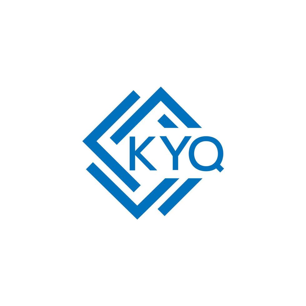 kyq Brief Logo Design auf Weiß Hintergrund. kyq kreativ Kreis Brief Logo Konzept. kyq Brief Design. vektor