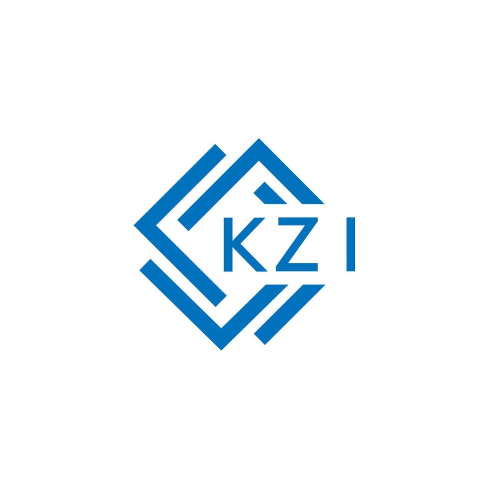 kzi Brief Logo Design auf Weiß Hintergrund. kzi kreativ Kreis Brief Logo Konzept. kzi Brief Design. vektor