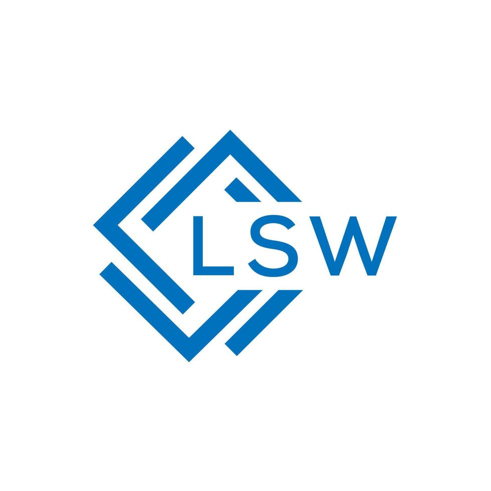 lsw Brief design.lsw Brief Logo Design auf Weiß Hintergrund. lsw kreativ Kreis Brief Logo Konzept. lsw Brief design.lsw Brief Logo Design auf Weiß Hintergrund. lsw c vektor