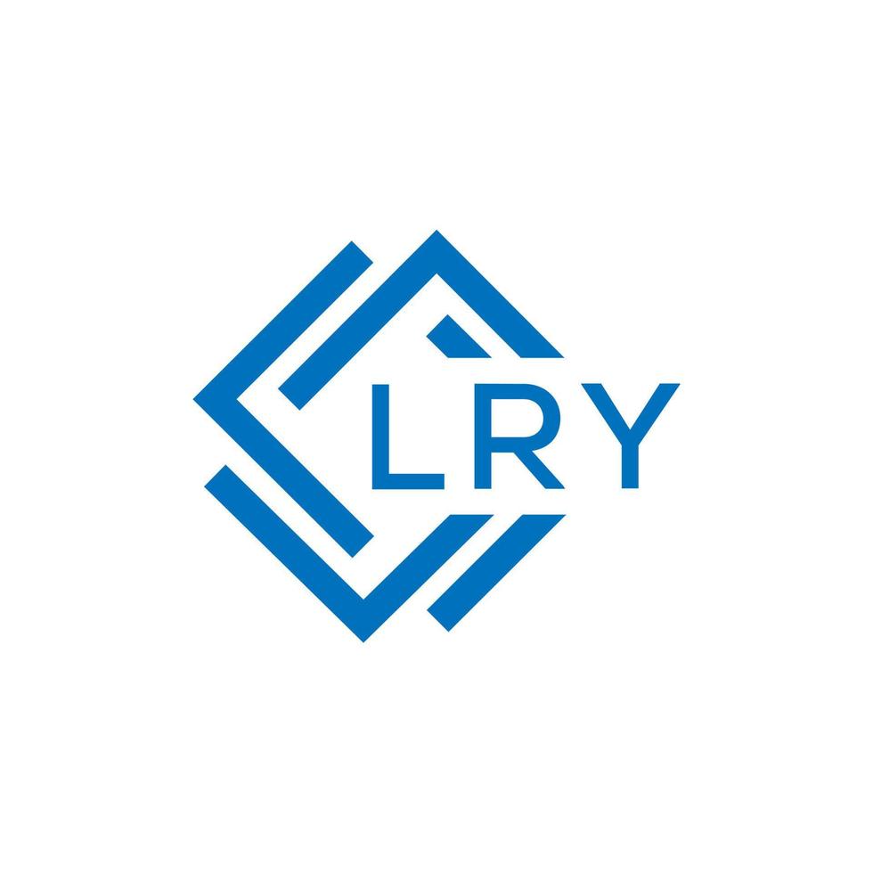 lry brev logotyp design på vit bakgrund. lry kreativ cirkel brev logotyp begrepp. lry brev design. vektor