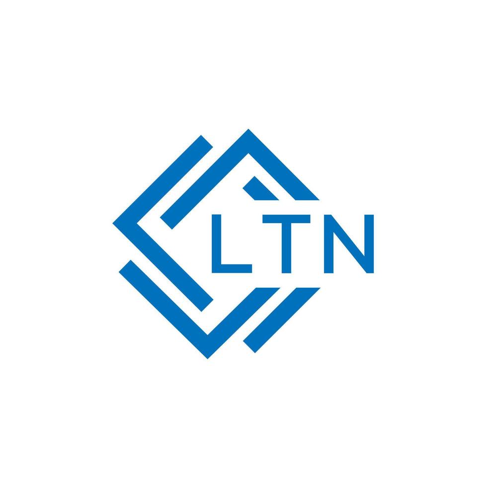 ltn kreativ Kreis Brief Logo Konzept. ltn Brief design.ltn Brief Logo Design auf Weiß Hintergrund. ltn kreativ Kreis Brief Logo Konzept. ltn Brief Design. vektor