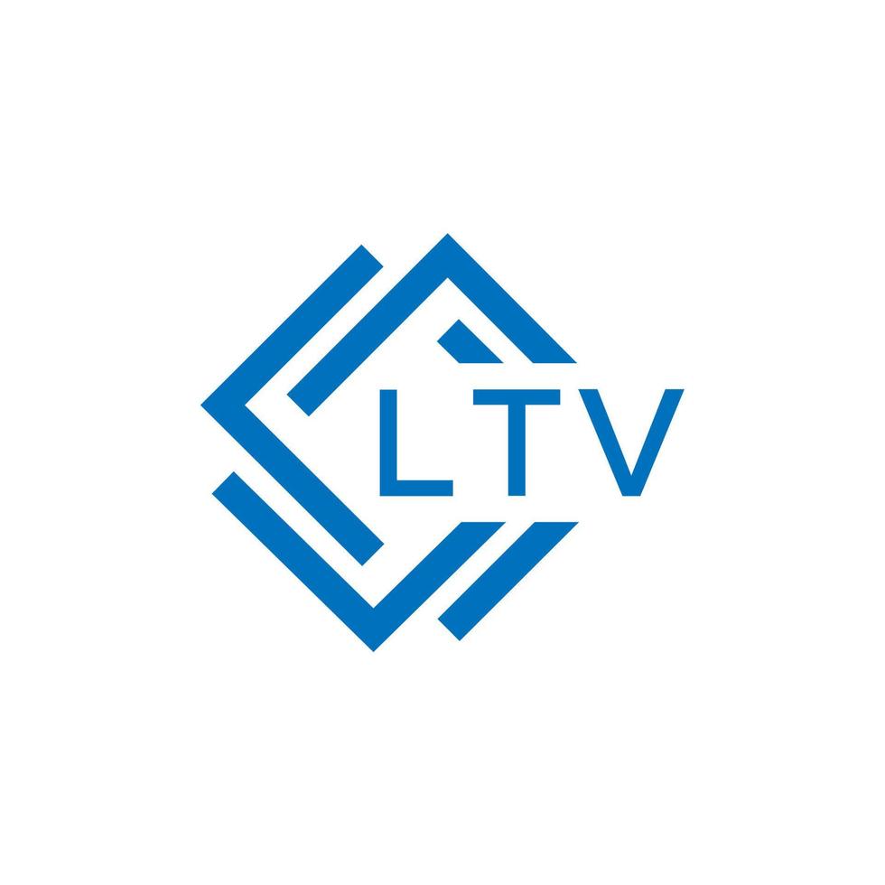 ltv Brief Logo Design auf Weiß Hintergrund. ltv kreativ Kreis Brief Logo Konzept. ltv Brief Design. vektor