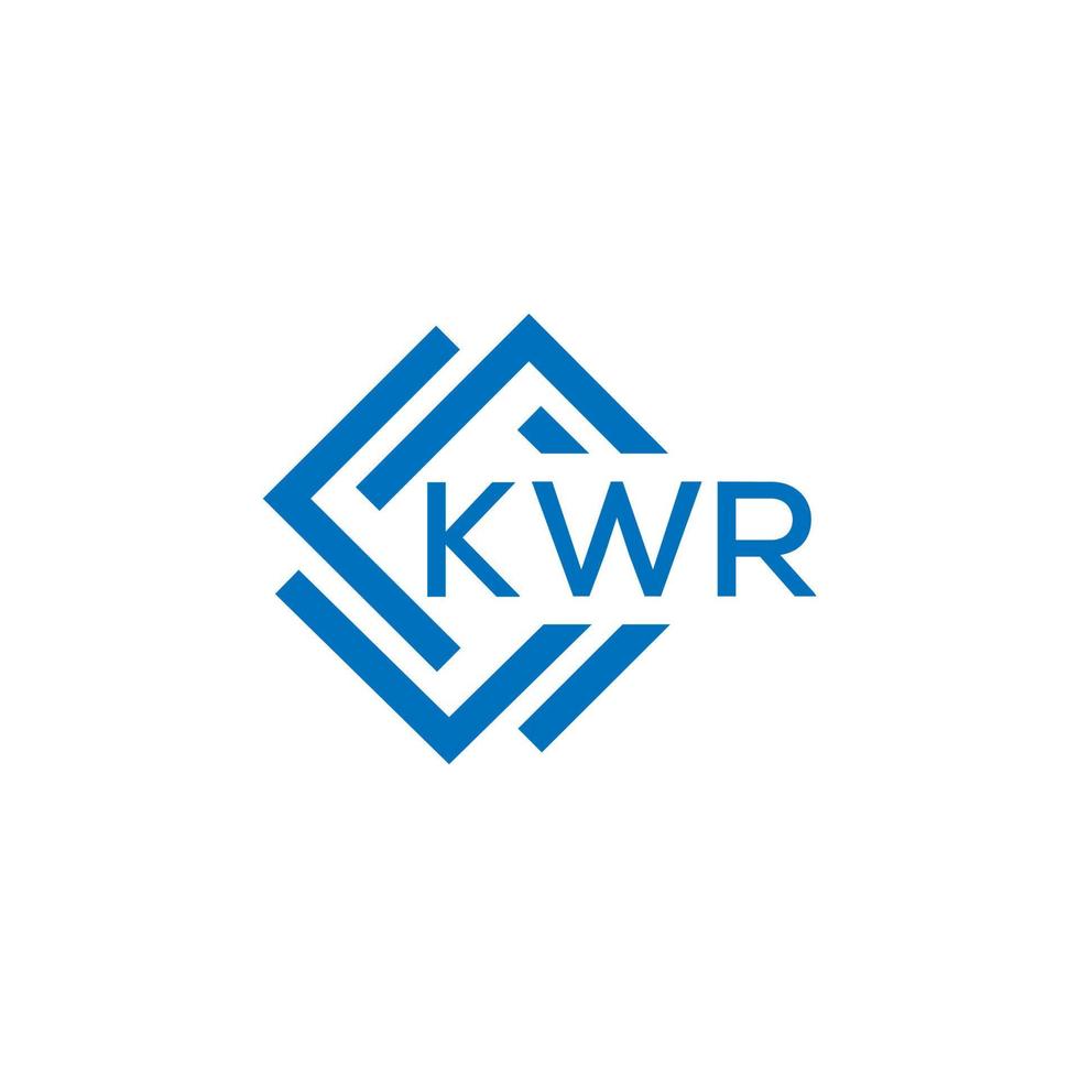 kwr brev logotyp design på vit bakgrund. kwr kreativ cirkel brev logotyp begrepp. kwr brev design.kwr brev logotyp design på vit bakgrund. kwr c vektor