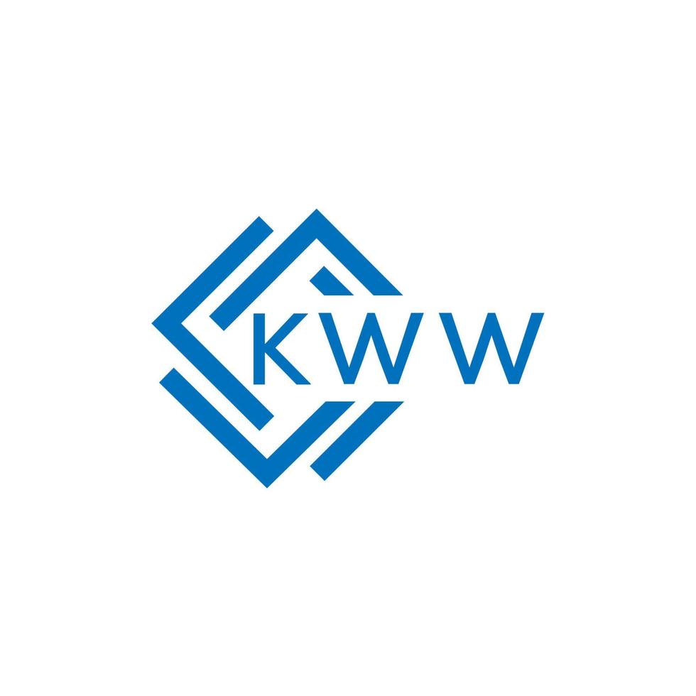 kww brev logotyp design på vit bakgrund. kww kreativ cirkel brev logotyp begrepp. kww brev design. vektor