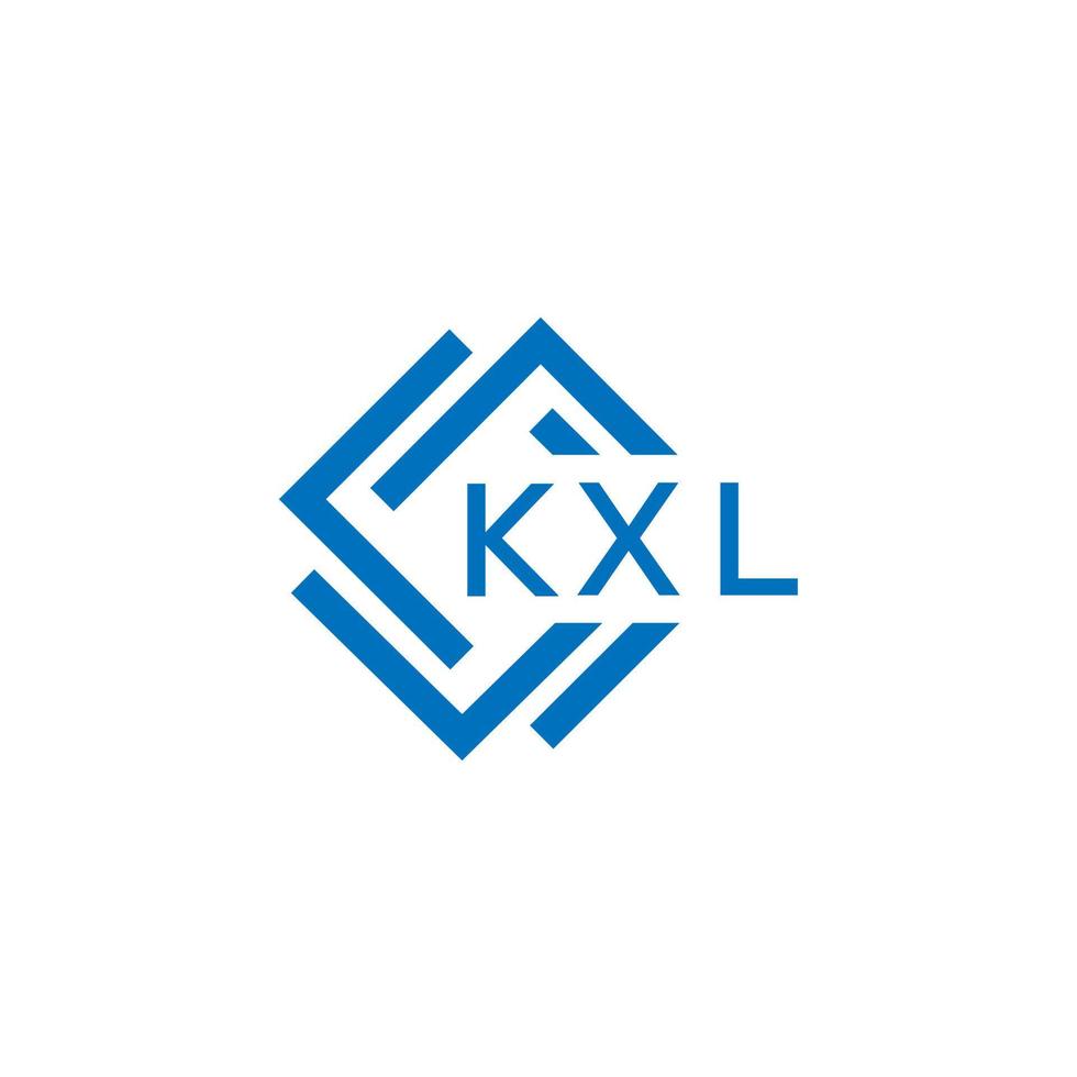 kxl Brief Logo Design auf Weiß Hintergrund. kxl kreativ Kreis Brief Logo Konzept. kxl Brief Design. vektor