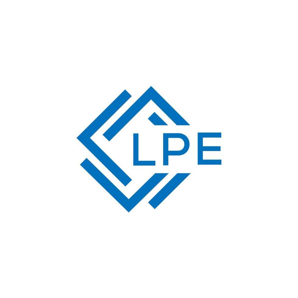 lpe brev logotyp design på vit bakgrund. lpe kreativ cirkel brev logotyp begrepp. lpe brev design. vektor