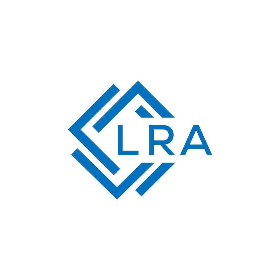 lra Brief Logo Design auf Weiß Hintergrund. lra kreativ Kreis Brief Logo Konzept. lra Brief Design. vektor