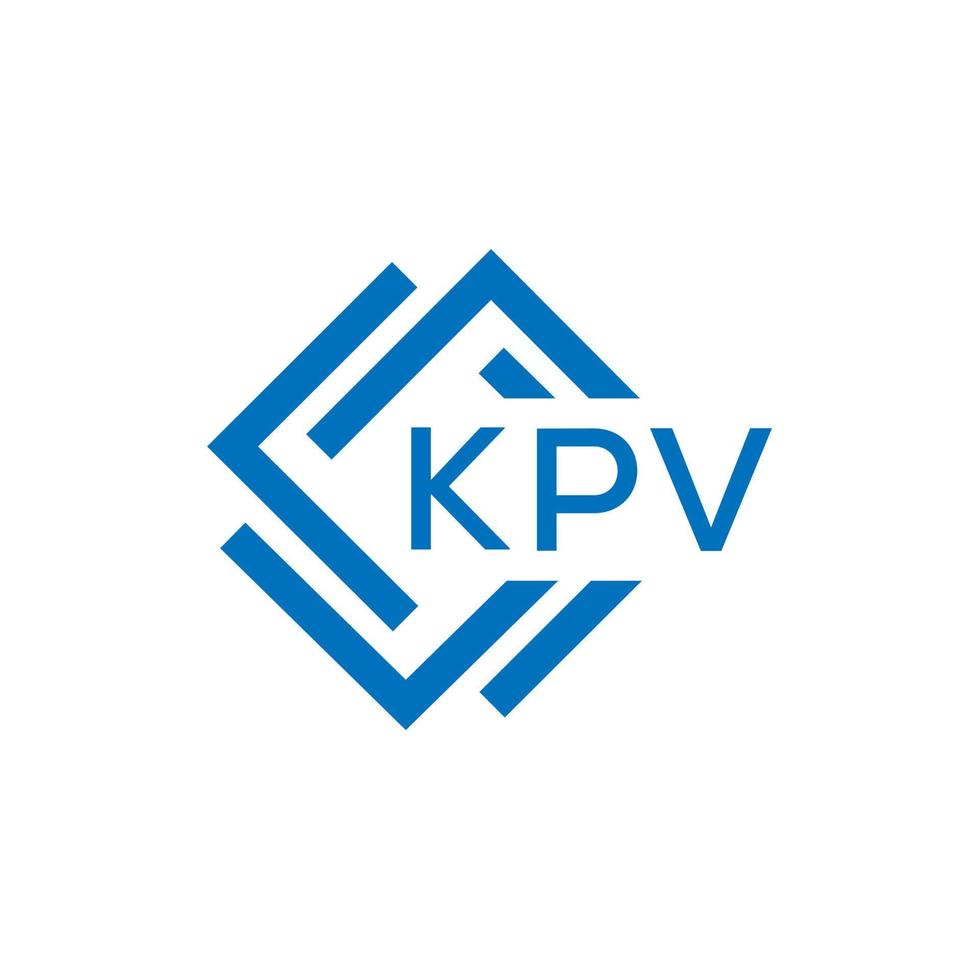 kpv Brief Logo Design auf Weiß Hintergrund. kpv kreativ Kreis Brief Logo Konzept. kpv Brief Design. vektor