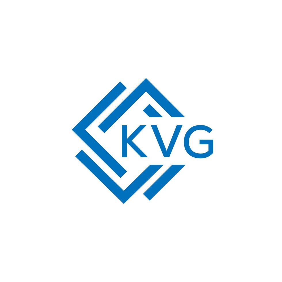 kvg brev logotyp design på vit bakgrund. kvg kreativ cirkel brev logotyp begrepp. kvg brev design. vektor