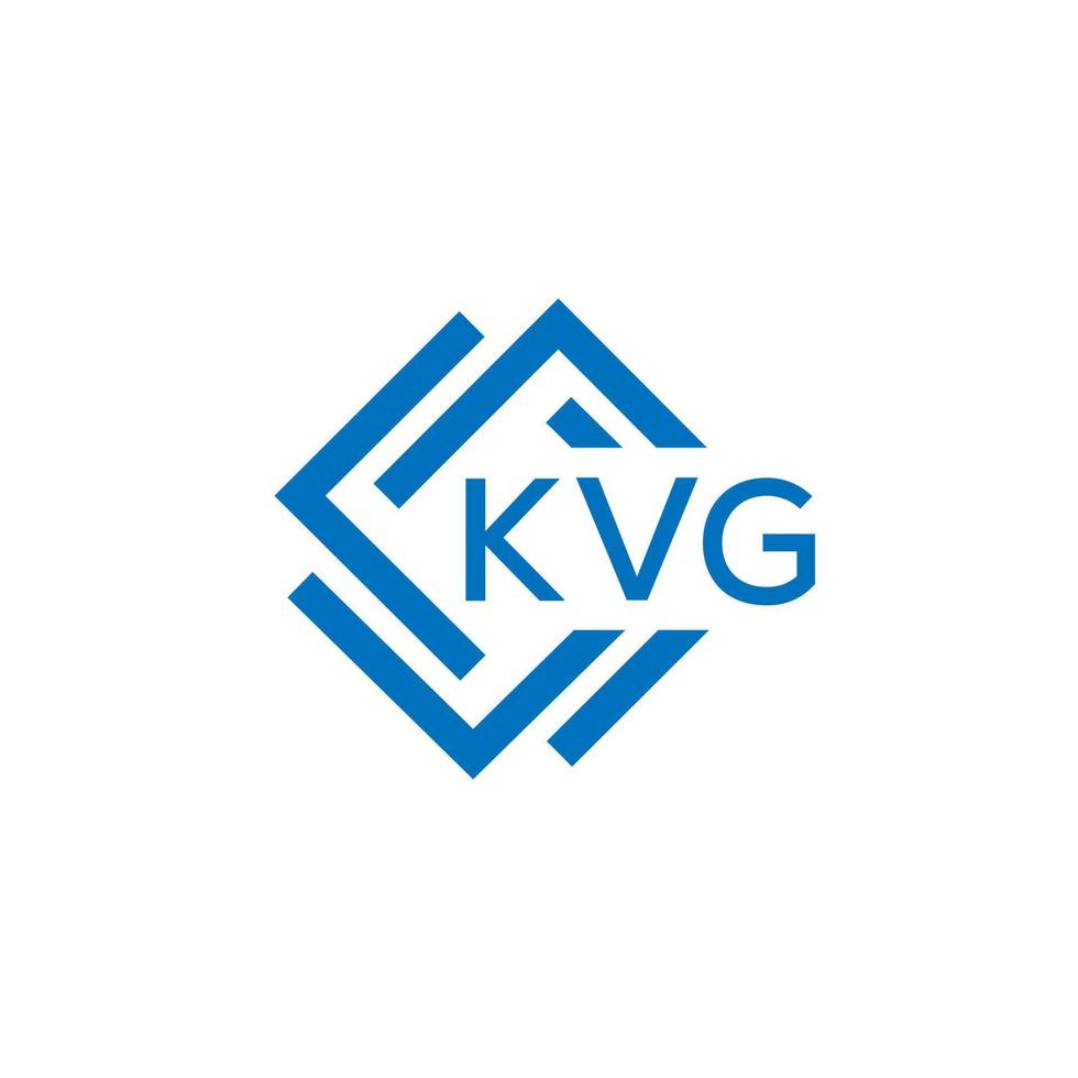 kvg Brief Logo Design auf Weiß Hintergrund. kvg kreativ Kreis Brief Logo Konzept. kvg Brief Design. vektor