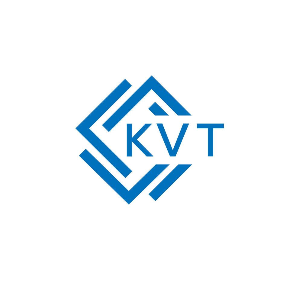 kvt Brief Logo Design auf Weiß Hintergrund. kvt kreativ Kreis Brief Logo Konzept. kvt Brief Design. vektor