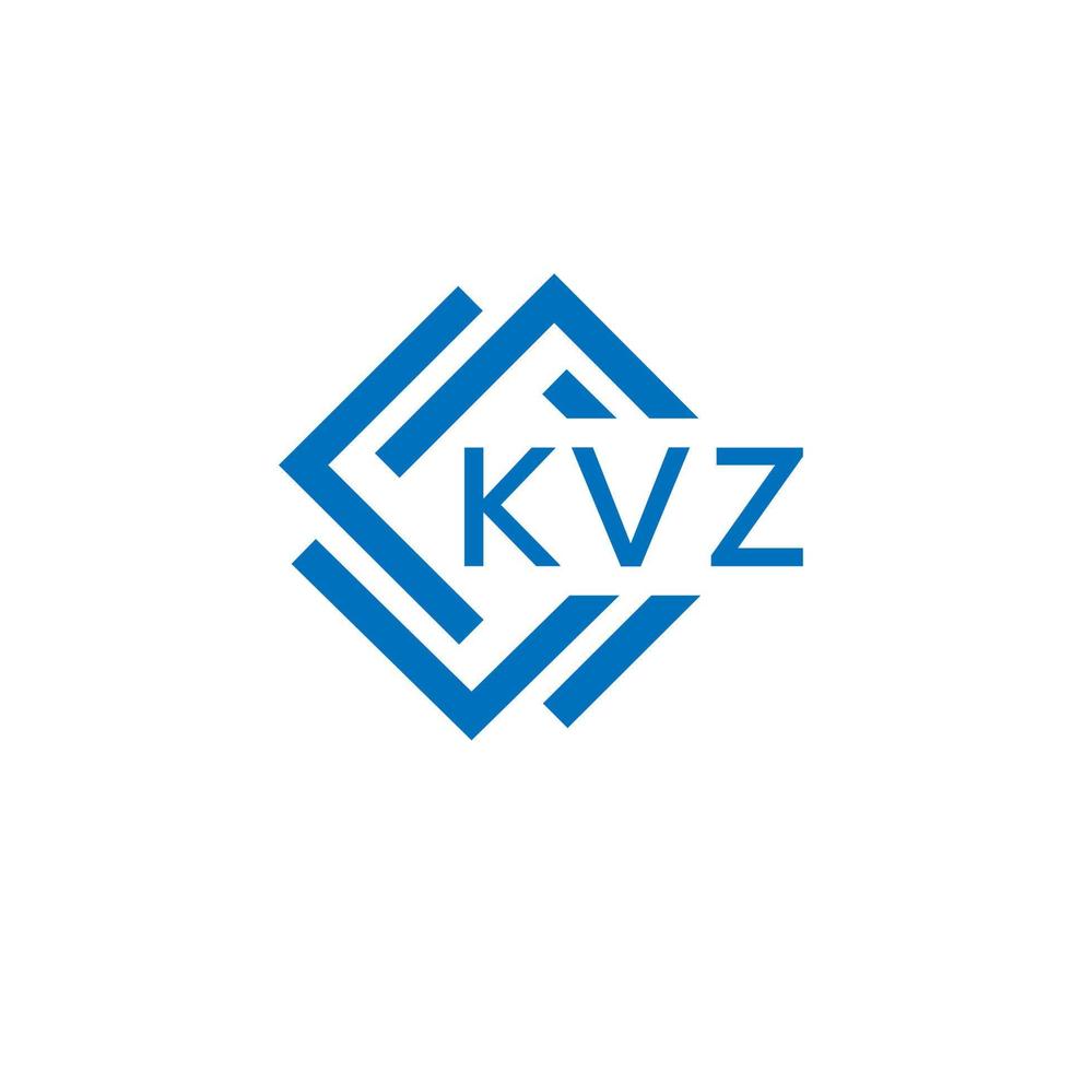 kvz Brief Logo Design auf Weiß Hintergrund. kvz kreativ Kreis Brief Logo Konzept. kvz Brief Design. vektor