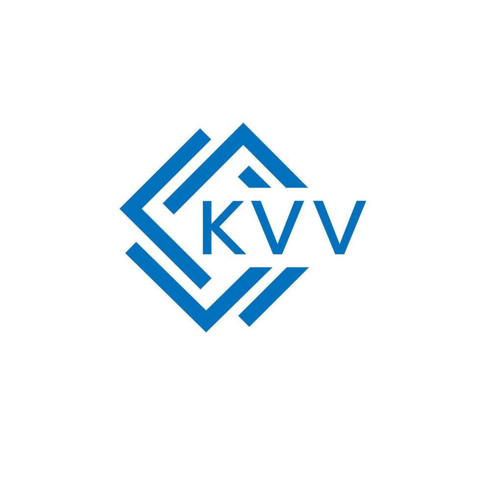 kvv Brief Logo Design auf Weiß Hintergrund. kvv kreativ Kreis Brief Logo Konzept. kvv Brief Design. vektor