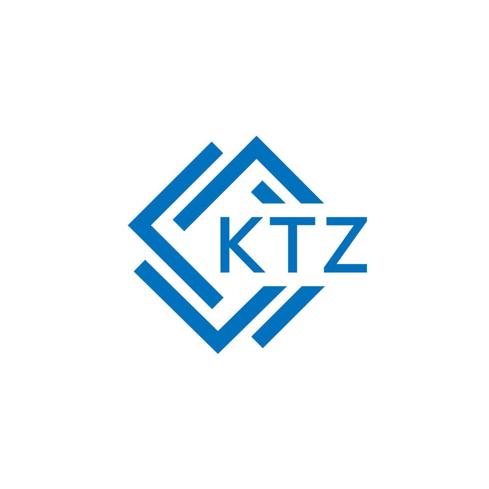 ktz Brief Logo Design auf Weiß Hintergrund. ktz kreativ Kreis Brief Logo Konzept. ktz Brief Design. vektor