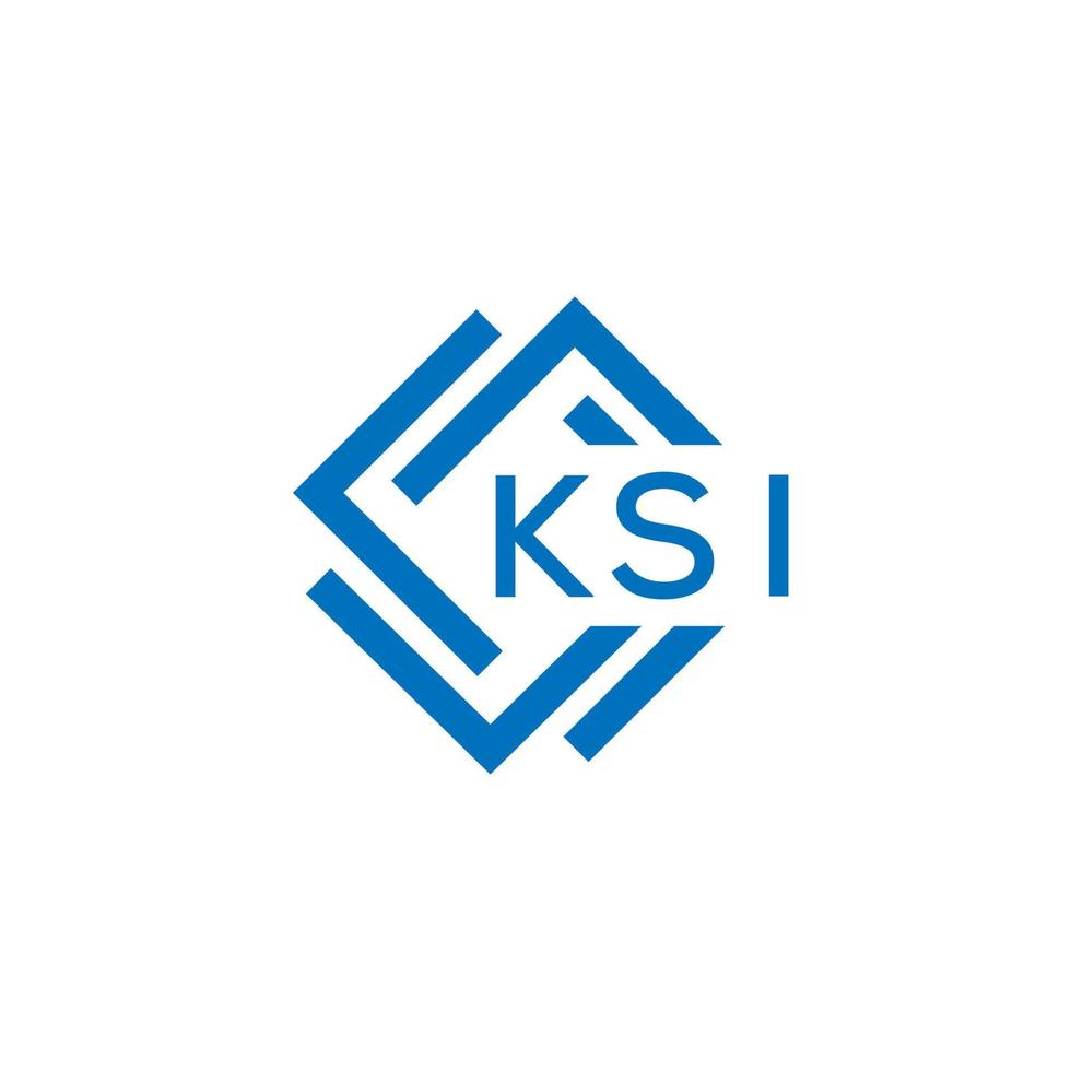 ksi Brief Logo Design auf Weiß Hintergrund. ksi kreativ Kreis Brief Logo Konzept. ksi Brief Design. vektor