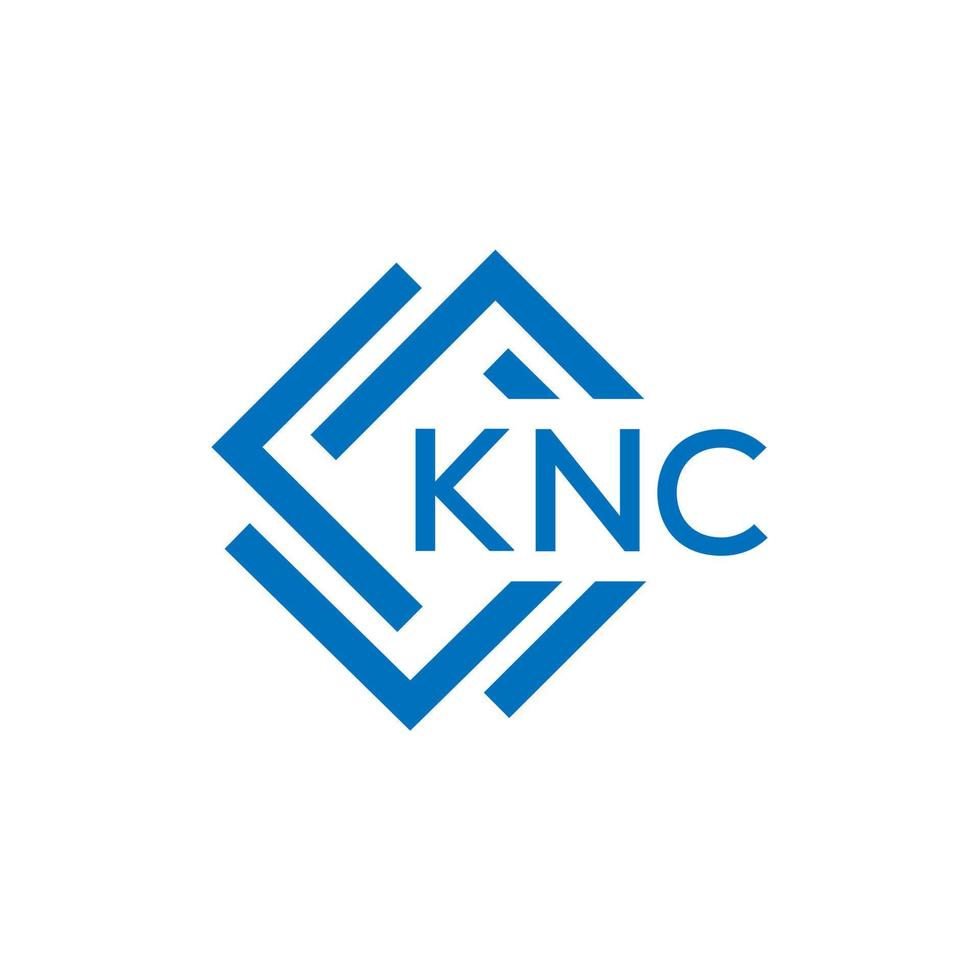 knc Brief Logo Design auf Weiß Hintergrund. knc kreativ Kreis Brief Logo Konzept. knc Brief Design. vektor