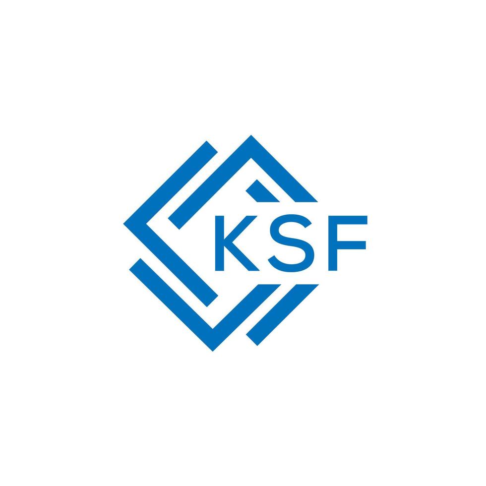 ksf brev logotyp design på vit bakgrund. ksf kreativ cirkel brev logotyp begrepp. ksf brev design. vektor