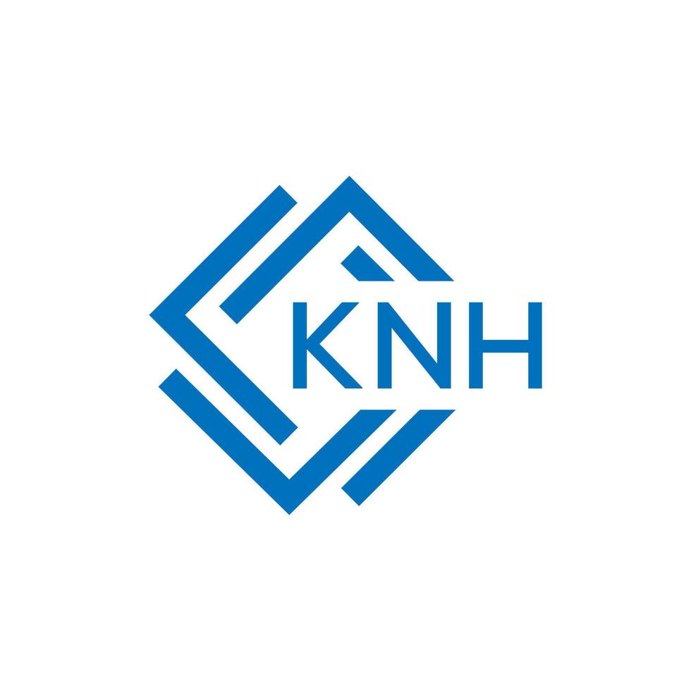 knh Brief Logo Design auf Weiß Hintergrund. knh kreativ Kreis Brief Logo Konzept. knh Brief Design. vektor