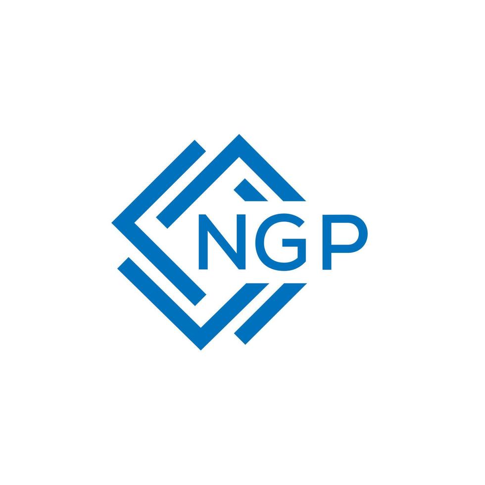 ngp kreativ Kreis Brief Logo Konzept. ngp Brief design.ngp Brief Logo Design auf Weiß Hintergrund. ngp kreativ Kreis Brief Logo Konzept. ngp Brief Design. vektor