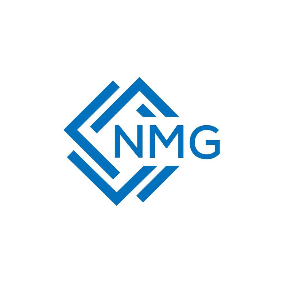 nmg Brief Logo Design auf Weiß Hintergrund. nmg kreativ Kreis Brief Logo Konzept. nmg Brief Design. vektor