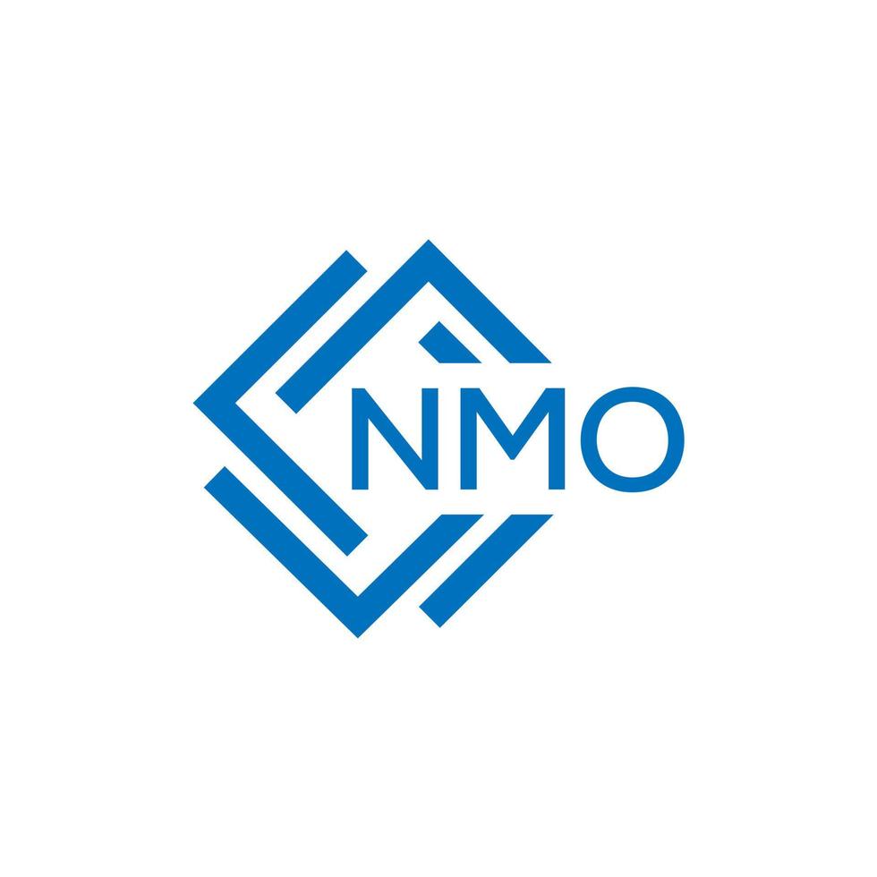 nmo brev logotyp design på vit bakgrund. nmo kreativ cirkel brev logotyp begrepp. nmo brev design. vektor