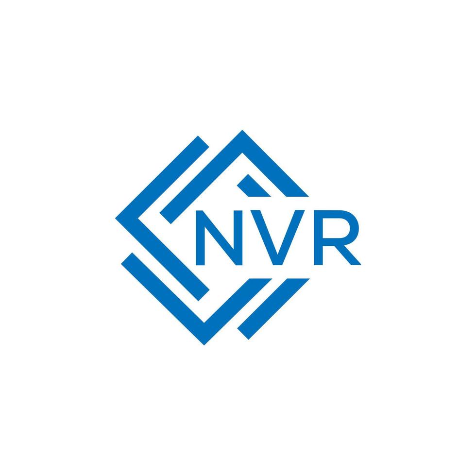 nvr brev logotyp design på vit bakgrund. nvr kreativ cirkel brev logotyp begrepp. nvr brev design. vektor