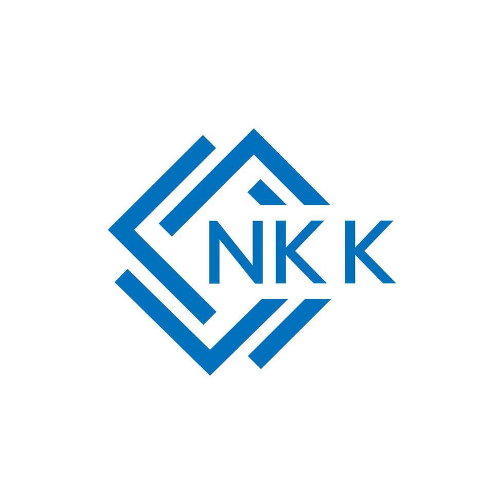 nk Brief Logo Design auf Weiß Hintergrund. nk kreativ Kreis Brief Logo Konzept. nk Brief Design. vektor