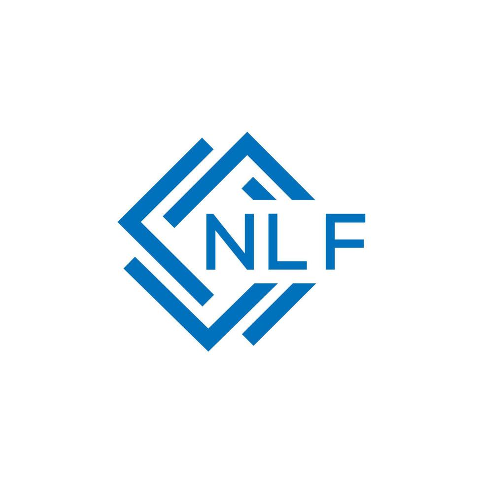 nlf brev logotyp design på vit bakgrund. nlf kreativ cirkel brev logotyp begrepp. nlf brev design. vektor