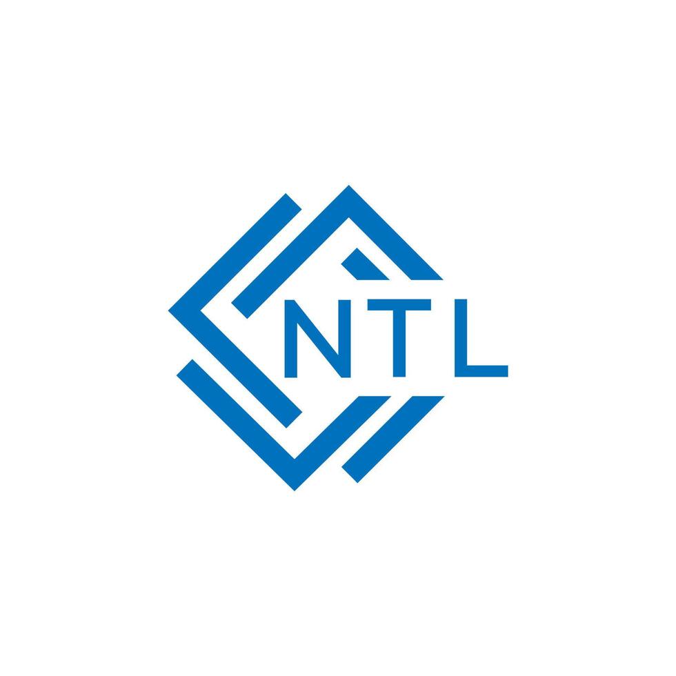 ntl brev logotyp design på vit bakgrund. ntl kreativ cirkel brev logotyp begrepp. ntl brev design.ntl brev logotyp design på vit bakgrund. ntl c vektor