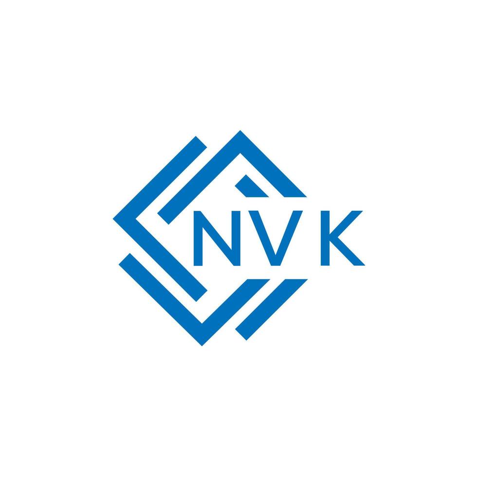 nvk Brief Logo Design auf Weiß Hintergrund. nvk kreativ Kreis Brief Logo Konzept. nvk Brief Design. vektor