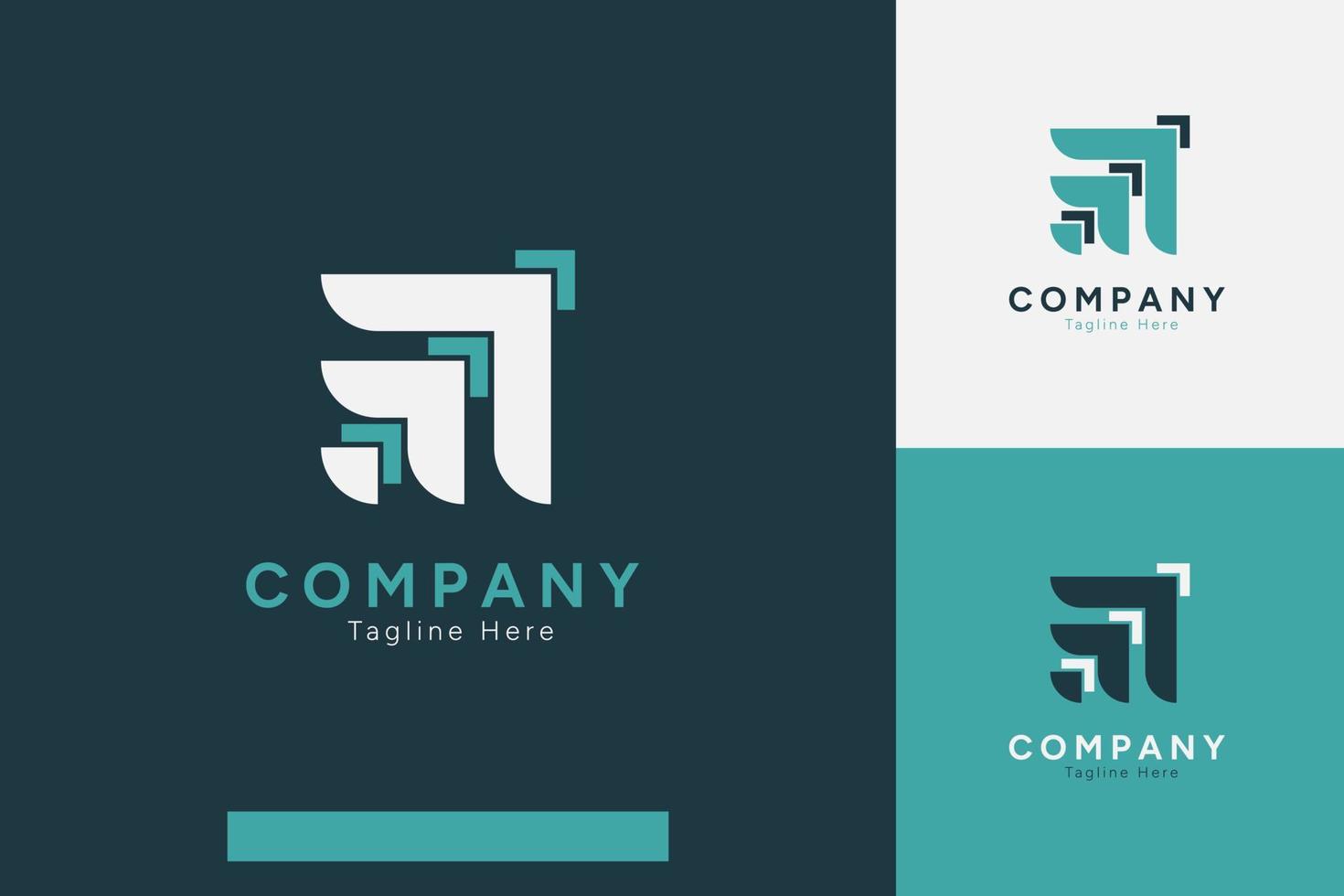 uppsättning av företag logotyp vektor design mallar med annorlunda Färg stilar