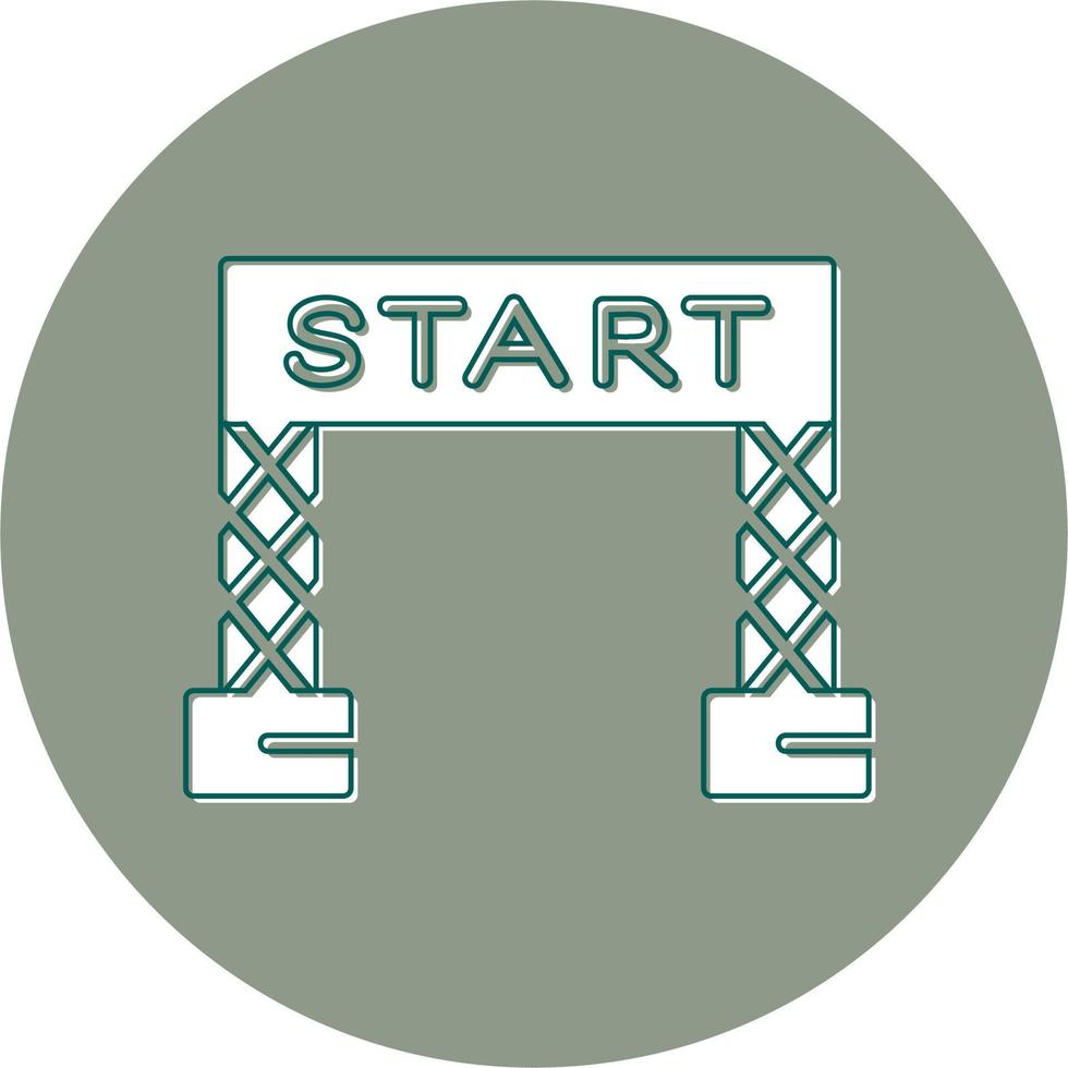 Start Linie Vektor Symbol