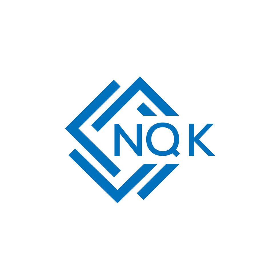 nqk brev logotyp design på vit bakgrund. nqk kreativ cirkel brev logotyp begrepp. nqk brev design.nqk brev logotyp design på vit bakgrund. nqk c vektor