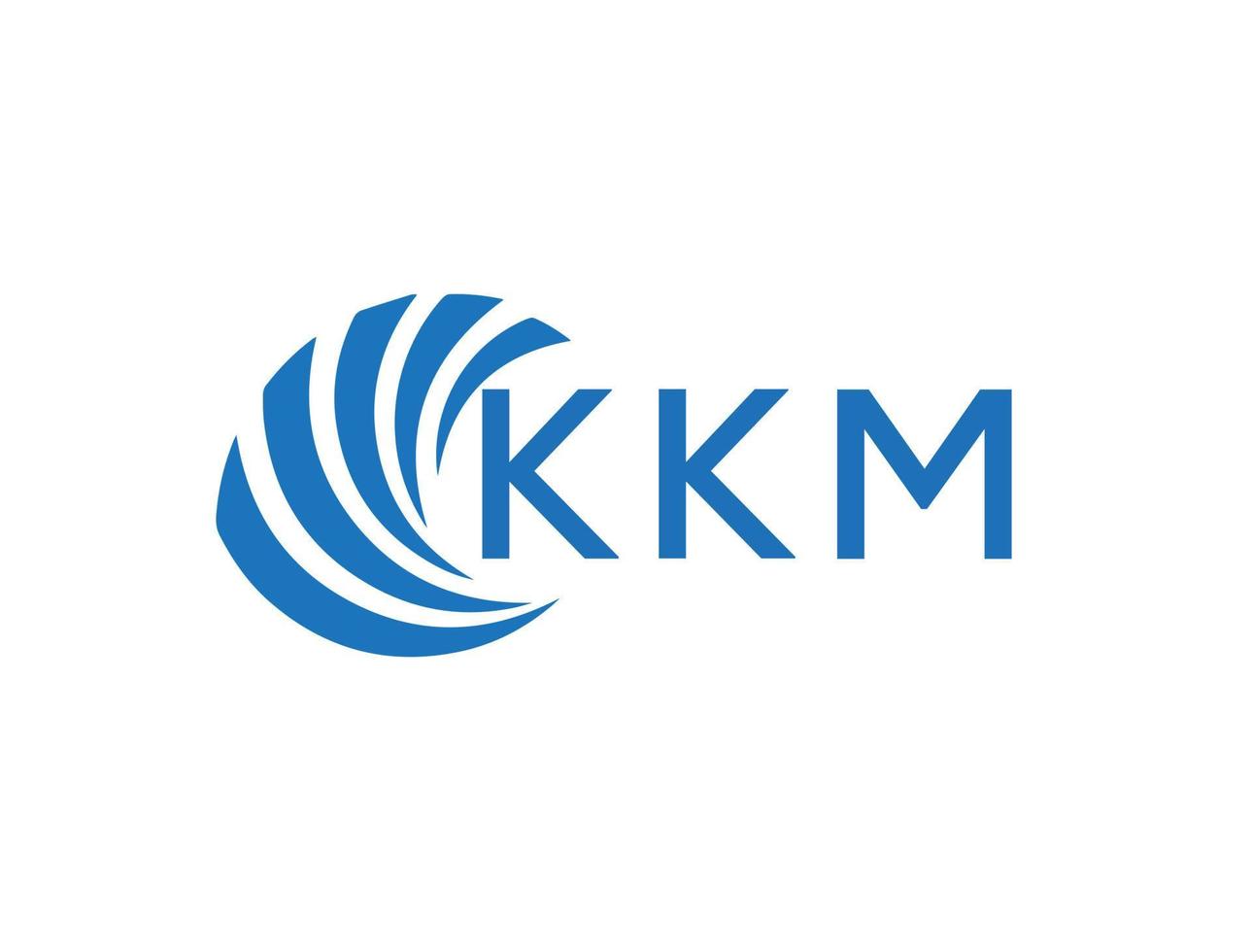 kkm abstrakt företag tillväxt logotyp design på vit bakgrund. kkm kreativ initialer brev logotyp begrepp. vektor