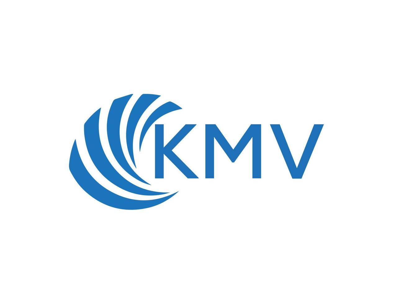 kmv abstrakt Geschäft Wachstum Logo Design auf Weiß Hintergrund. kmv kreativ Initialen Brief Logo Konzept. vektor