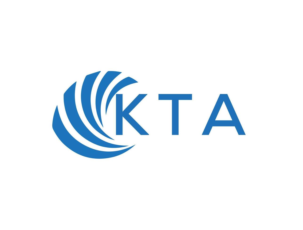 kta abstrakt företag tillväxt logotyp design på vit bakgrund. kta kreativ initialer brev logotyp begrepp. vektor